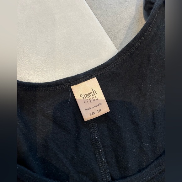 Smash & Tess sweetheart romper in midnight black 3XS - Picture 6 of 6